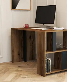 Psací stůl Lima - Walnut, Anthracite