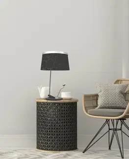 Stolní lampa 1X60W E27 černý chrom IMPRESJA