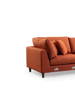 Rohová sedací souprava New Tulip With Pouf - Orange
