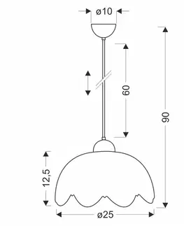Závěsná lampa COLORI malinovo bílé stínidlo 1x60W E27 moderní dekorativní stropní svítidlo do obývacího pokoje a kuchyně energeticky úsporné