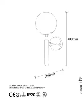 Nástěnná lampa King - 11458