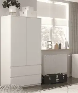 ArtAJ Komoda MAIKII 2 | bílá 140 cm