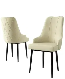 Sada židlí (4 kusy) Trex - Cream, Black