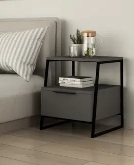 Noční stolek Pal - Anthracite