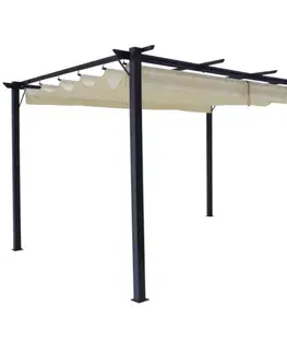 Hliníková pergola PEPY BASIC se zatahovací střechou Tempo Kondela