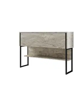 Komoda Luxe Travertine and Black