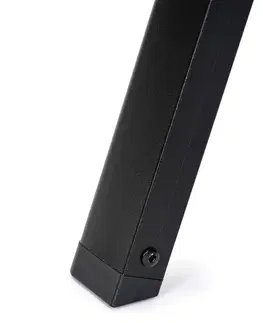 4Home Skládací ocelové schůdky Steel, 3 stupně, černá