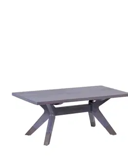 Estila Stylový masivní konferenční stolek Spartan v hnědé barvě 120 cm