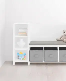 Regál s lavičkou BENKO Tempo Kondela