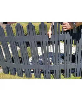 Zahradní plůtek Mega antracit, 4,7 m 