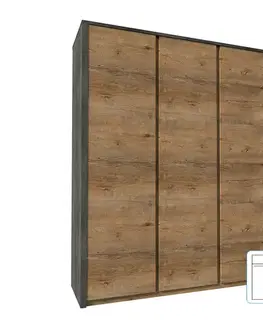 Šatní skříň třídveřová MONTANA S3D Tempo Kondela
