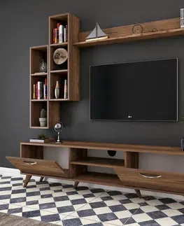 Televizní stěna Mia Walnut