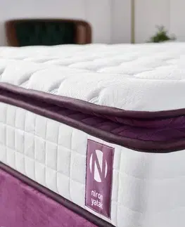 Mattress Purple 150x200 cm Double Size Padded Soft Mattress