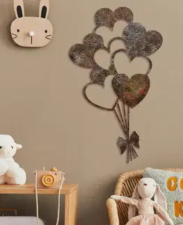 Dekorativní kovový doplněk na zeď Rusty Heart 1