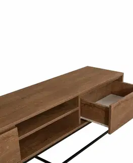 Televizní stolek Rodez Walnut and Black II, L