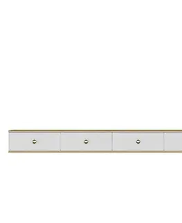 TV stolek Zuzu Double - Sapphire Oak, White