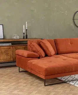 Rohová sedací souprava Mustang Large Left - Orange
