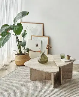 Sada konferenčních stolků Ballare Set - Travertine
