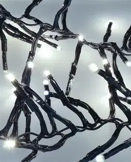 Solight 1V11-W Vánoční LED řetěz s dálkovým ovládáním Cluster 576 LED, studená bílá, 5 m