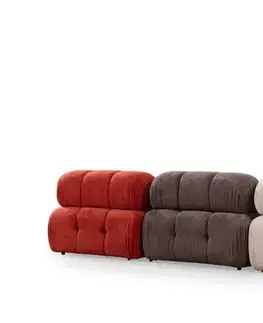 Rohová sedací souprava Doblo 3 Seater with Pouffe ( L1-O1-1R-Pouffe) - Multicolor