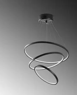 Závěsný LED lustr Simit - 13697, černá