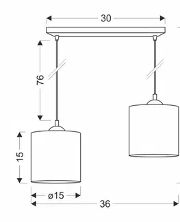 Závěsná lampa LEGNO Candellux