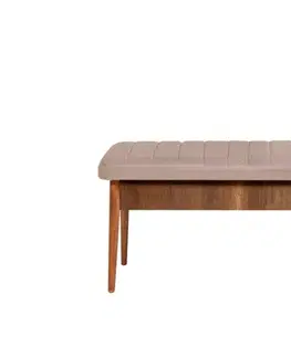 Jídelní set s rozkládacím stolem a židlemi (4 kusy) Vina 0900 - Walnut Stone