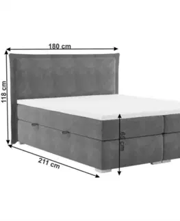 Boxspringová postel MEGAN Tempo Kondela