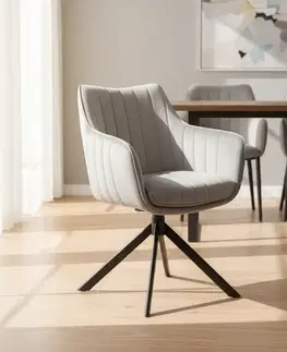 Signal Židle AZALIA VELVET | šedá Barva: Bluvel 14 / šedá