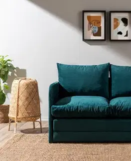 Dvoumístná rozkládací pohovka Saga 2-Seater - Petrol Green