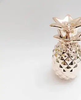 PROHOME - Svícen Ananas měděný Metalic