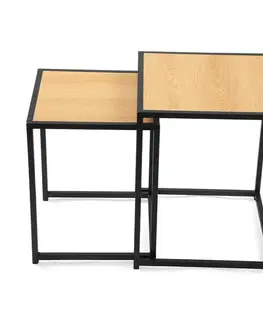 Odkládací stolky LOFTY Duo Oak