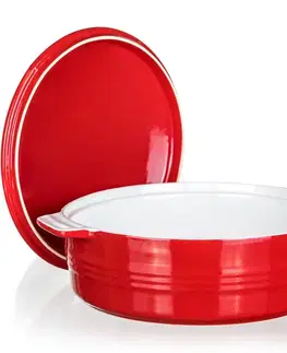 Banquet Forma zapékací kulatá s poklicí Culinaria Red 3 l, 3 l