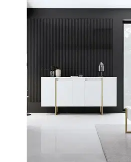 Skříňka Luxe White and Gold