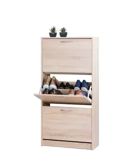 Botník LINZ 3 výklopy dub