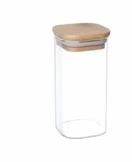 4Home Skleněná dóza na potraviny s víkem Bamboo, 300 ml, 300 ml