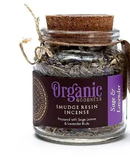 Organické kadidlo ve skleničce, Sage & Lavender