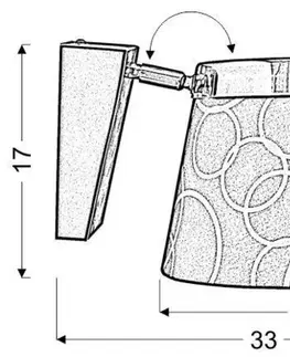 Nástěnná lampa 1X60W E27 černá chrom IMPRESJA