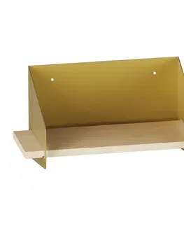 Nástěnná police Medıum Arm - Gold