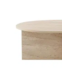 Konferenční stolek Soleil - Travertine