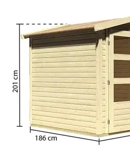Dřevěný zahradní domek AMBERG 2 Lanitplast
