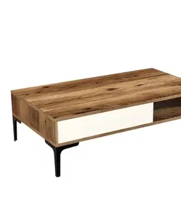 Konferenční stolek Istanbul - Walnut, Cream