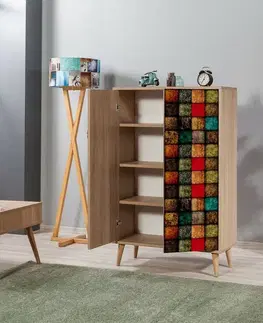 Skříňka Mega Sonoma Oak Cubes