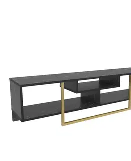 TV stolek Asal 150 - Black, Gold