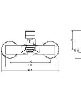 INVENA Vanová baterie NERI chrom BW-01-001-L