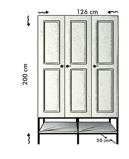 Šatní skříň Martin 3 - White