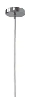 Závěsná lampa chrom/vínové krystaly G9 Classic