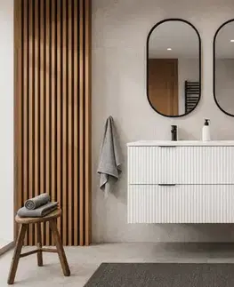 Elvisia Skříňka pod umyvadlo FLOW White 80 2S | 80 cm