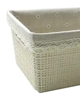 PROHOME - Košík s látkou 27,5x18,3x12,3cm