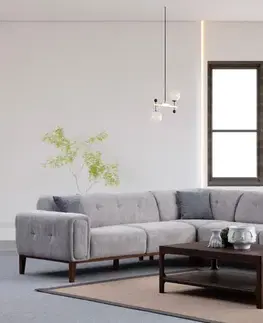 Rohová sedací souprava Athena Corner L2-C-3R - Light Grey